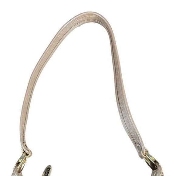 Vintage Venetto Purse Handbag Beige Leather Snake Skin Zip Closure Rare Classic - Picture 4 of 12